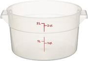 Container Round TRNS 2 QT, EA, 11-0452 CAMBRO Manufacturing CO Food Storage
