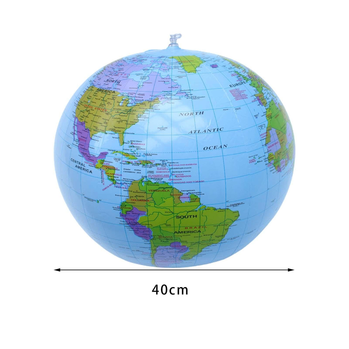 Inflatable Globe PVC for Teaching Learning School by Generic – 40cm, As Shown