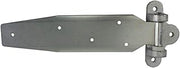 Kason 1074 Series Chrome Reversible Steel Strap Hinge for Walk-in Freezer/Refrigerator (Select Offset from Flush and 1-1/8") (Offset: 1-1/8")