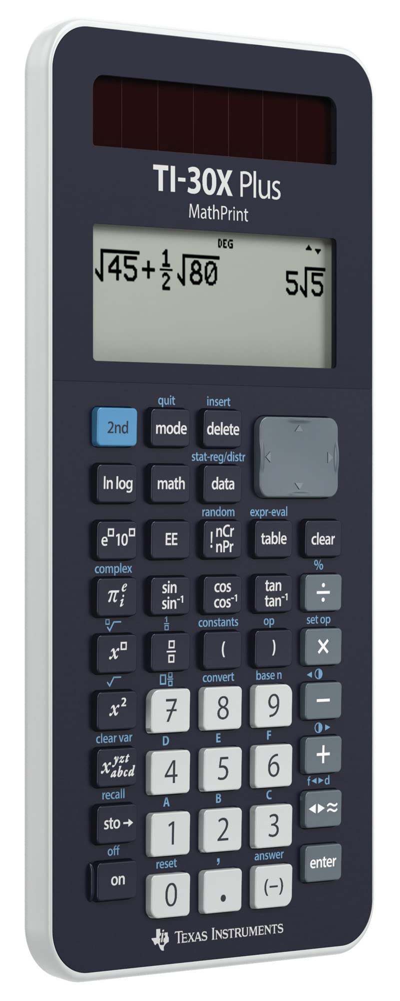 SCHULRECHNER TI-30X Plus MATHPRINT by Texas Instruments – Taschenrechner, Plastic, black, Model TI-30XPLMP