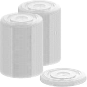 Fineline Super Sips 3192FLS 92mm PET Flat Lid with Slot, Clear