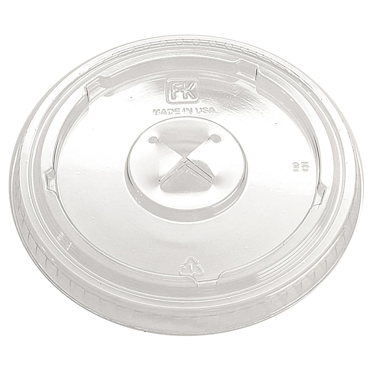 X-Slot Flat Lid - 1000 / CS by Fabri-Kal – 20.0 ounces, Polyethylene, Clear, Pack of 1000, Model 9508076