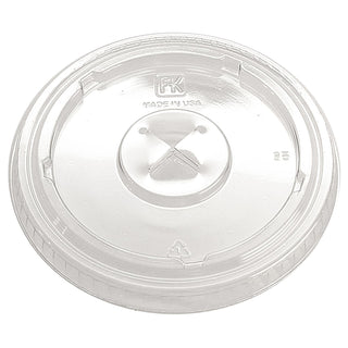 X-Slot Flat Lid - 1000 / CS by Fabri-Kal – 20.0 ounces, Polyethylene, Clear, Pack of 1000, Model 9508076