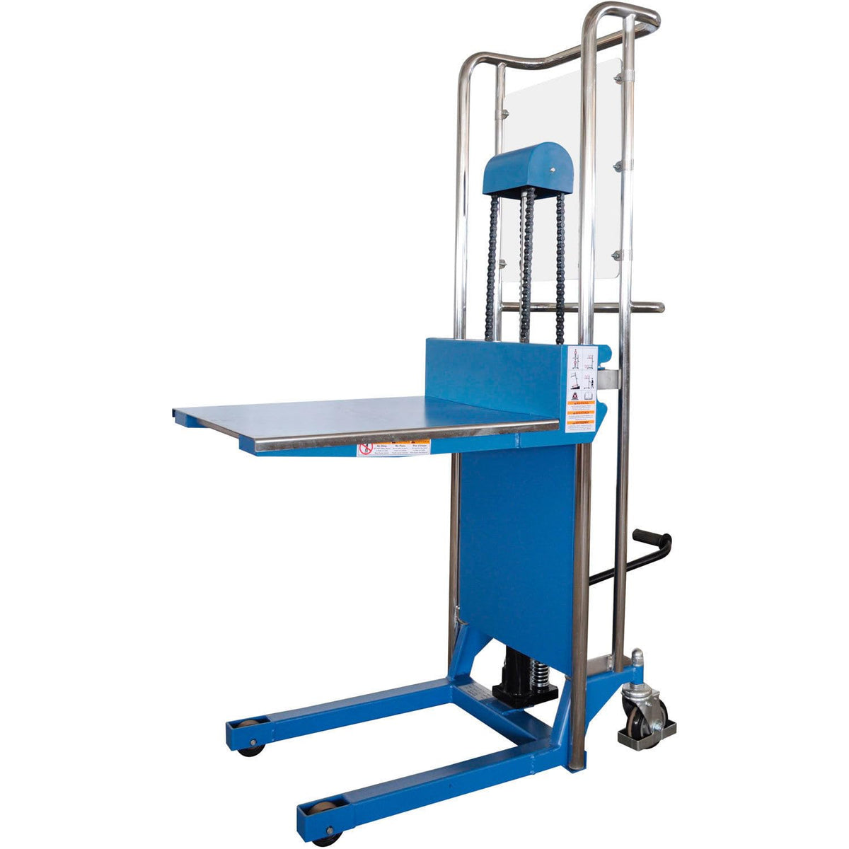 Hydraulic Lift Positioner Truck by Global Industrial – Alloy Steel, Blue, Model 989055