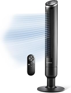 Lasko Apex Oscillating Tower Fan with Remote - 42" - RST200 - Black
