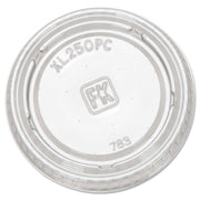 FABXL250PC - Portion Cup Lids by Fabri-Kal – 1.5-2.5 oz, 1.5 ounces, Polyethylene, Clear, Pack of 2500