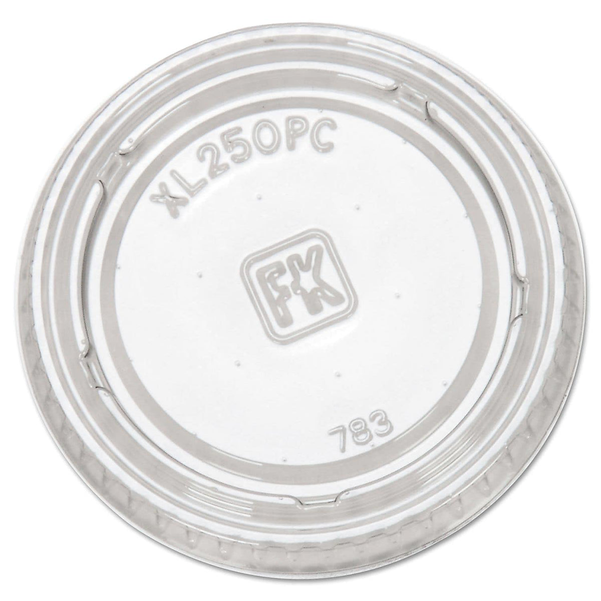 FABXL250PC - Portion Cup Lids by Fabri-Kal – 1.5-2.5 oz, 1.5 ounces, Polyethylene, Clear, Pack of 2500