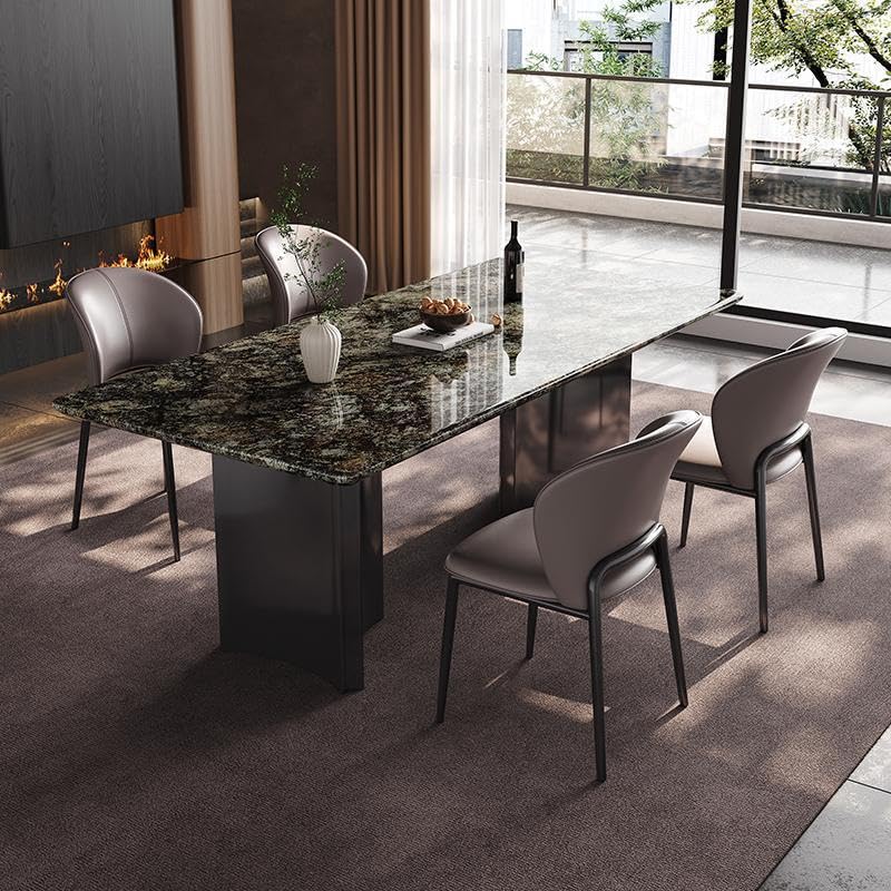Mesa De Jantar Natural Marble Dining Table Home Rectangular Villa Restaurant Diner Table by JOYNOW – 180*80*75cm, One Color, Model 8524