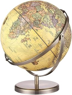 World Globe, 720° Full Rotation Globe with Stand Desktop