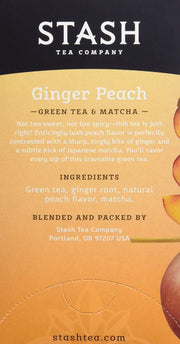 Tea Green Tea by Stash – 18 Count (Pack of 1), Ginger Peach, Model 814970