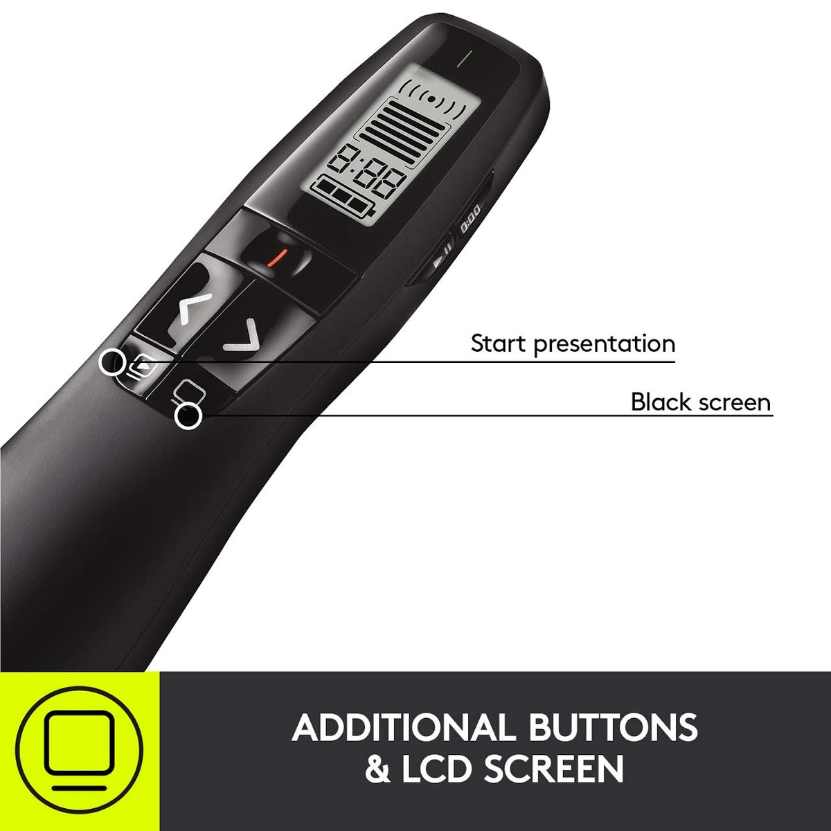 Logitech Green Laser / 5 buttons / Clicker Presentation Pointers