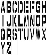 A-Z 24" .060 Plastic Individual Stencil Letter