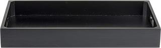 TableCraft CRATESB11BK Gastro Serving/Display Crate, Full Size, 20-7/8" x 12-3/4" x 2-3/4", fits 1/1 GN pan, with Cut-Out Handles, Solid Bottom, Wipe Clean with Damp Cloth only, Wood, Painted Black