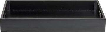 TableCraft CRATESB11BK Gastro Serving/Display Crate, Full Size, 20-7/8" x 12-3/4" x 2-3/4", fits 1/1 GN pan, with Cut-Out Handles, Solid Bottom, Wipe Clean with Damp Cloth only, Wood, Painted Black
