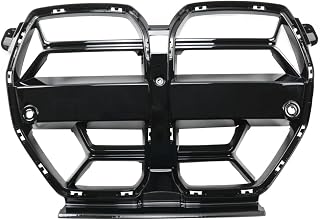 Front Bumper Grille Grill Mesh CSL Styles Compatible For BMW G80 M3 G82 G83 M4 2021 2022 2023 Gloss Black Racing Grill