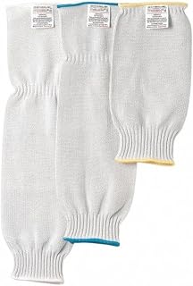 MCR Safety 9321 21-Inch Steelcore Ii Cut Resistant Protective Sleeve, White, 1-Pair
