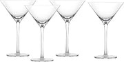 Fortessa Gala Glass, 8 Ounce Martini (Set of 4), Clear