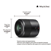 LUMIX 30 mm Macro Camera Lens - Black by Panasonic – Black, Model H-HS030E