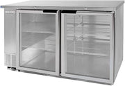 Beverage Air BB58HC-1-FG-S Two-Section Refrigerated Food Rated Back Bar Storage Cabinet, NSF