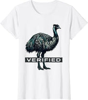 Women's Verified Funny Emu Lover Bird Meme Humor T-Shirt