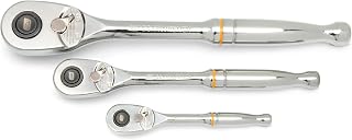 GEARWRENCH 3 Piece 1/4", 3/8” and 1/2" Drive 90T Ratchet Set | 81310T