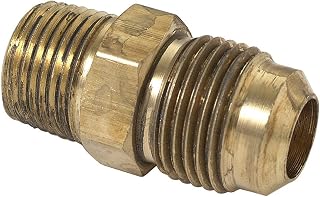 BrassCraft 48-8-8 1/2 O.D. by 1/2 -Inch Male Adaptor, Rough Brass
