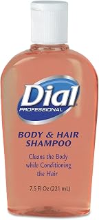 Dial Professional 04014 Body & Hair Care Peach Scent 7.5oz Flip-Cap Bottle 24/Carton