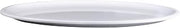 Elite Global Solutions 21" x 15" White Oval Heavy-Duty Melamine Plastic Serving Platter