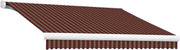 Awntech Retractable Awning Left Motor 18'W x 8'D x 10" H BurgundyTan