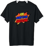 Kai Born to Be Awesome Funny Kai Name Adult & Youth Soccer Jersey