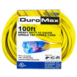 Outdoor Extension Cord by DuroMax – XPC10100A, pvc, Yellow, Model XPC10100A