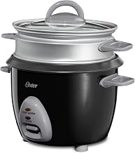 Oster 6-Cup Rice Cooker with Steam Tray, Black (CKSTRCMS65)