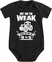 Baby Romper,Tractor Farmall Oliver Tra,Fun Abstract Pattern Stretchy Daily Wear