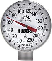 HUBERT Stainless Steel Large Dial Pocket Thermometer with Black ABS Sheath - 5 1/2"L Stem