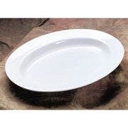 G.E.T. White 17" x 12" Oval Platter by Milano – Large, Melamine, White, Model ML-14-W