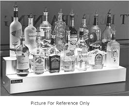 Perlick LMD2-84R 84"W Countertop 2-Tier Lighted Liquor Bottle Display