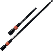 KLEIN TOOLS 80208 6 and 12-Inch Dual-Lock Extension Set, 1/4-Inch Hex Shank Impact Bit Holder, Quick-Release Locking Mechanism with Secondary Twist Lock, Compatible with Impact Drivers and Drills