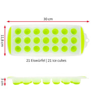 Ice Cube Tray by Westmark – Polypropylene TPE, Transparent, Green., Model 52112270