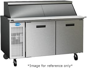 9148W High Heat Refrigerated Mega Top Breading Table 48"L with (1) Door & (9) 1/3 Size Pan Capacity