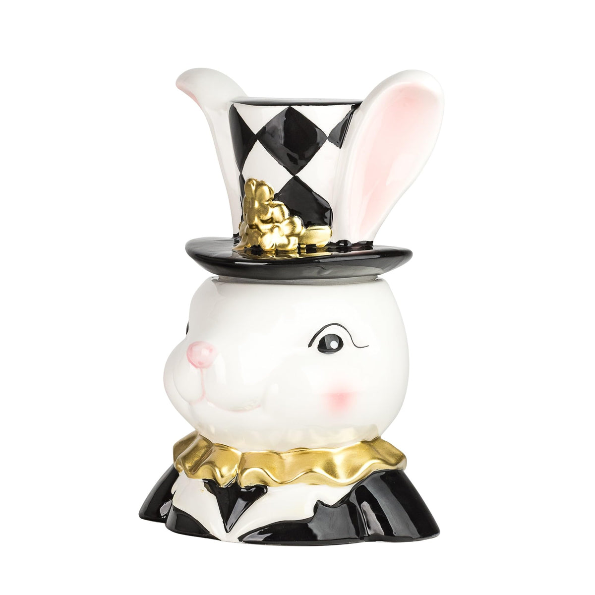 10 Strawberry Street Bunny Noir / 52 Ounces / 52.0 fluid_ounces Cookie Jars