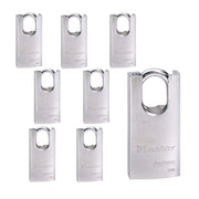 Master Lock 8 Pack / Chrome / Modern Keyed Padlocks