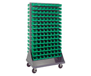 QUANTUM STORAGE SYSTEMS Green / 7-3/8" x 4-1/8" x 3" (Bin Size) / 1 Standing Shelf Units