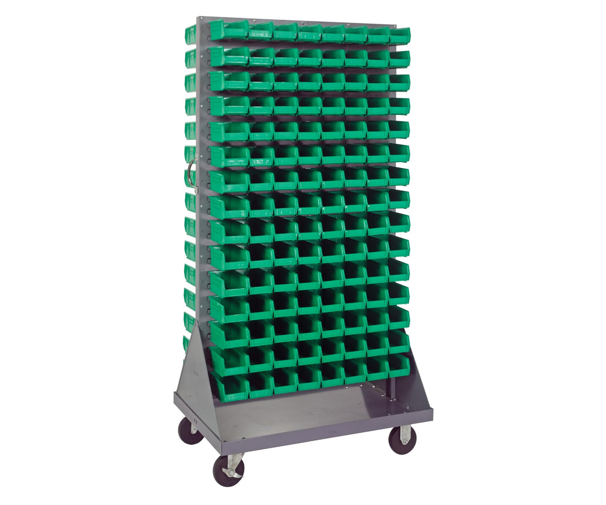QUANTUM STORAGE SYSTEMS Green / 7-3/8" x 4-1/8" x 3" (Bin Size) / 1 Standing Shelf Units
