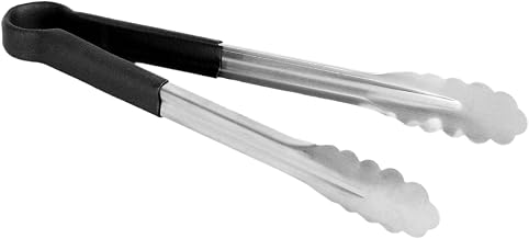 Thunder Group 12" stainless steel tong, black (1 millimeter), comes in each