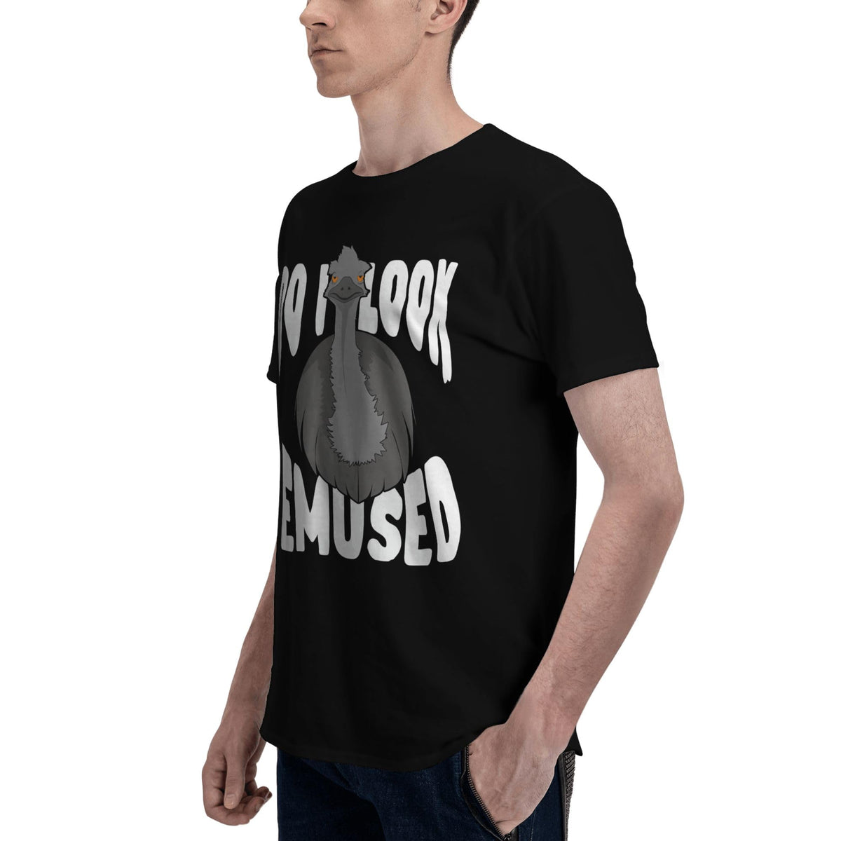 Men's T-Shirt by BWTRLGNC – Medium, Cotton, Black