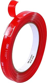 3M 4910/CLR055 Scotch 4910 VHB Tape: 1/2" x 15 ft., Clear