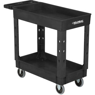 Industrial Service & Utility Cart by Global Industrial – Plastic, Black, Model 800336