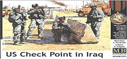 Masterbox Master Box US Soldiers Check Point Iraq (4) Figure Model Building Kits (1:35 Scale)