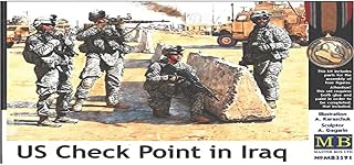 Masterbox Master Box US Soldiers Check Point Iraq (4) Figure Model Building Kits (1:35 Scale)