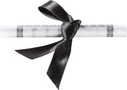 DecoPac Graduation Diploma With Black Ribbon Cake Topper, Cake Decoration, Food Safe Plastic, Pack of 24